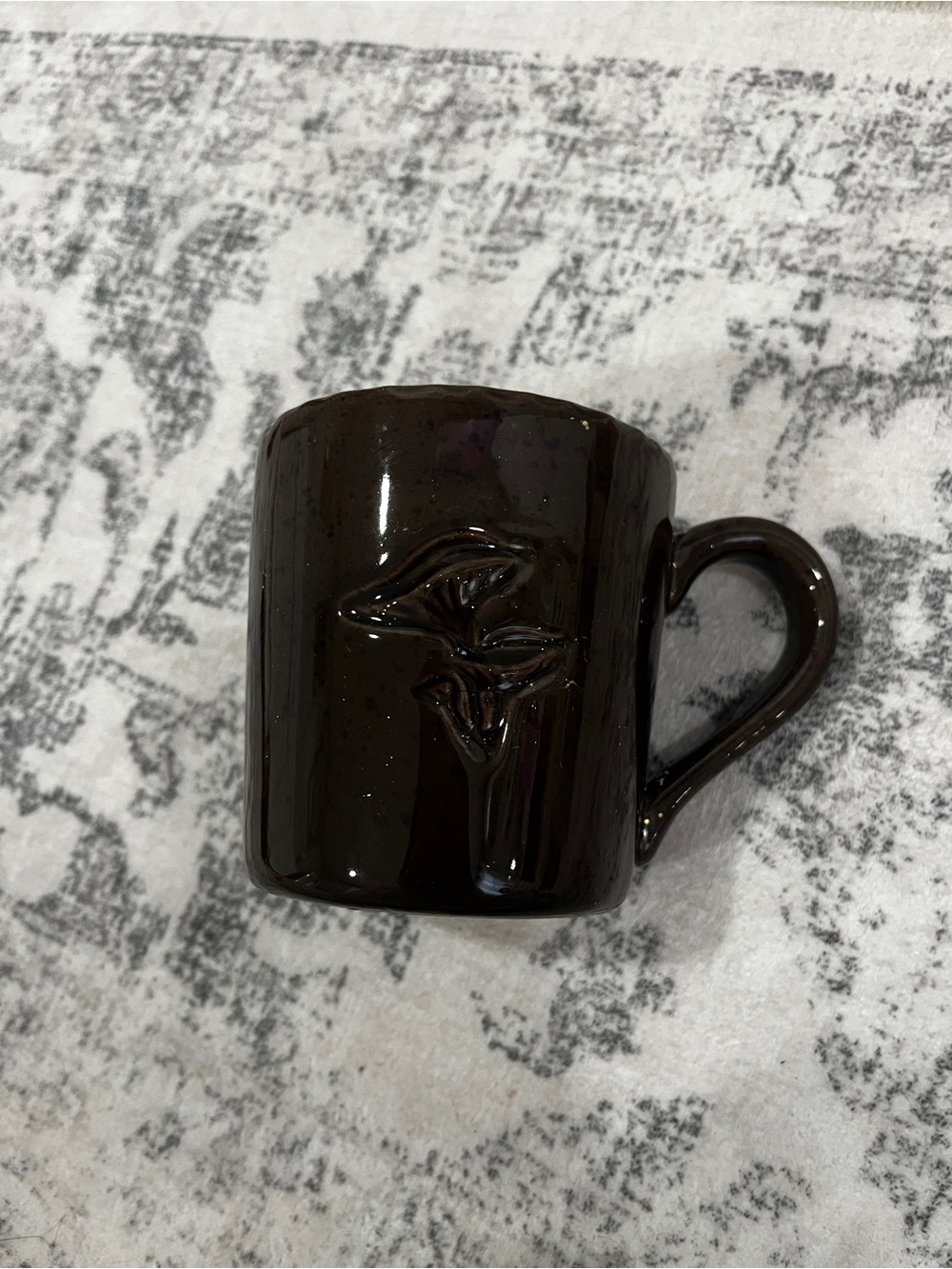 Brown mushroom mug